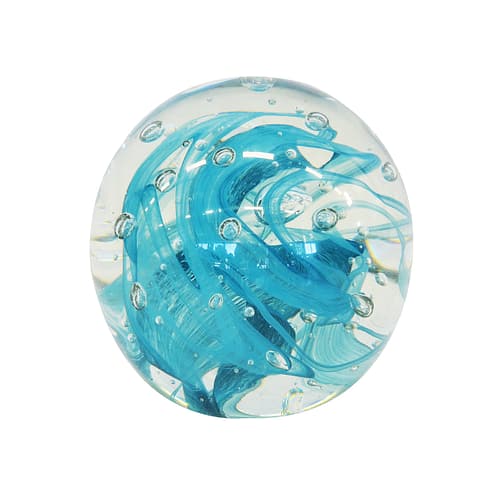 Paperwight-Ball-15cm-Blue-Graphic